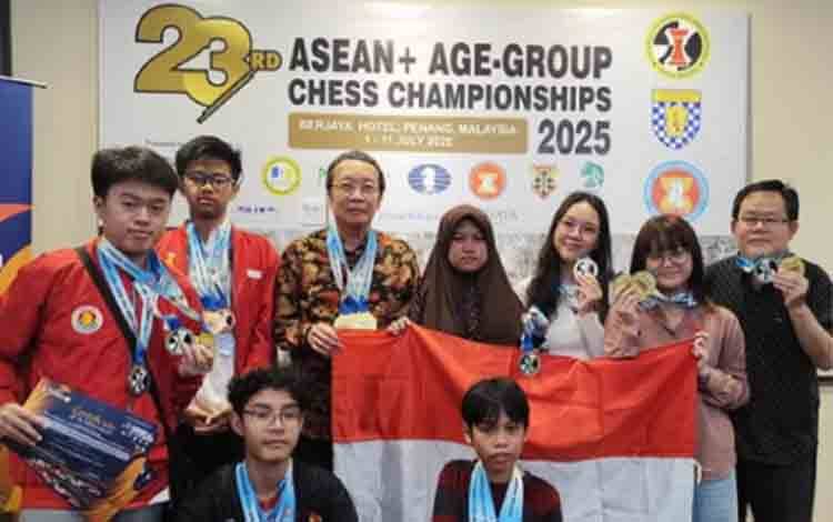 Indonesia Sabet 13 Medali dari Kejuaraan Catur ASEAN+ Kelompok Umur
