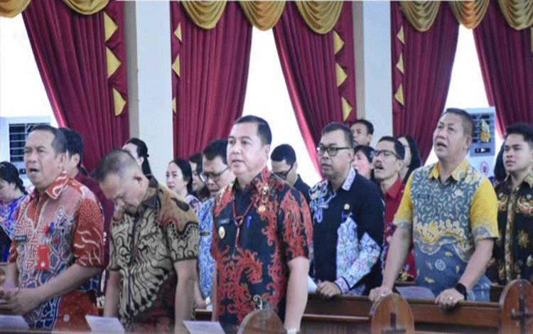 ASN dan Non ASN Kristiani Pemkab Kapuas Gelar Kebaktian Gabungan