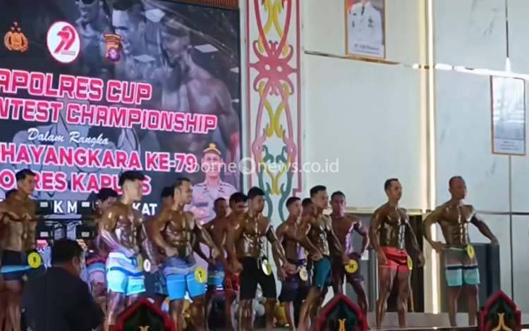 Ratusan Binaragawan di Kapuas Pamer Otot dalam Ajang Body Contest Championship Kapolres Cup