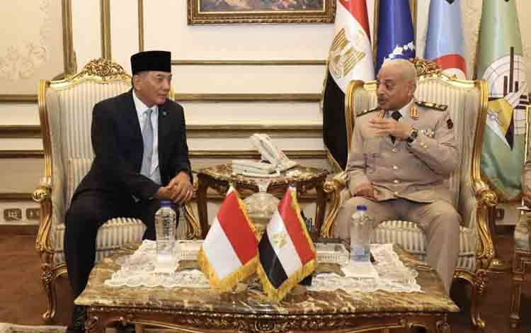 Menhan RI dan Menhan Mesir Bahas Penguatan Kerja Sama Pertahanan