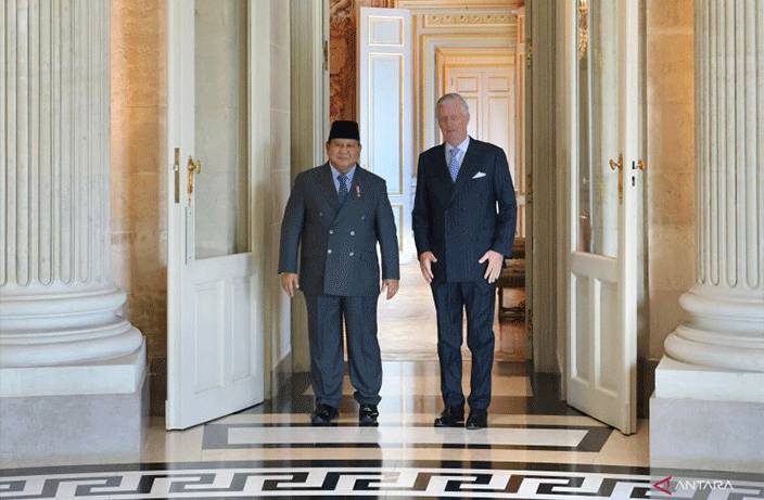 Presiden Prabowo Lakukan Pertemuan Empat Mata dengan Raja Belgia