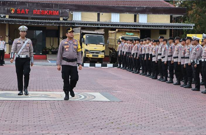 Polres Seruyan Gelar Apel Pasukan Operasi Patuh Telabang 2025