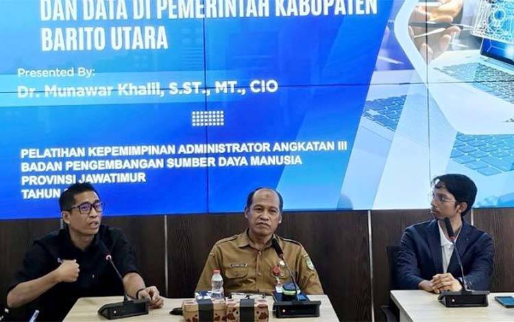 Perkuat Infrastruktur Digital, Diskominfosandi Barito Utara Terima Kunjungan Tim Teknis Telkom Regional Kalselteng