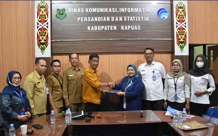 Diskominfosantik Kapuas-RRI Palangka Raya Kerjasama Publikasi Program lewat Platform Siaran