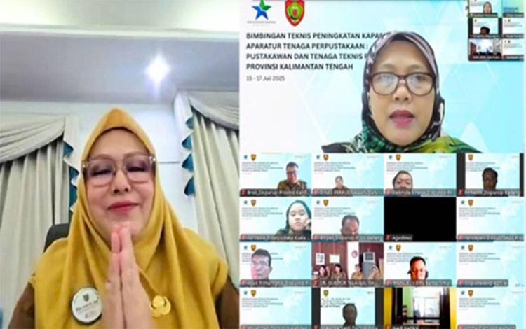 Dispursip Kalteng Perkuat Kapasitas Tenaga Perpustakaan