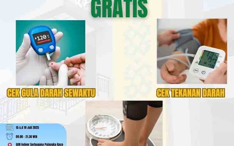 RSUD Palangka Raya Gelar Pemeriksaan Kesehatan Gratis di Palangka Raya Fair 2025