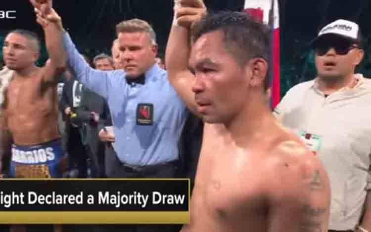 Pacquiao Raih Hasil Imbang Ladeni Barrios Selama 12 Ronde