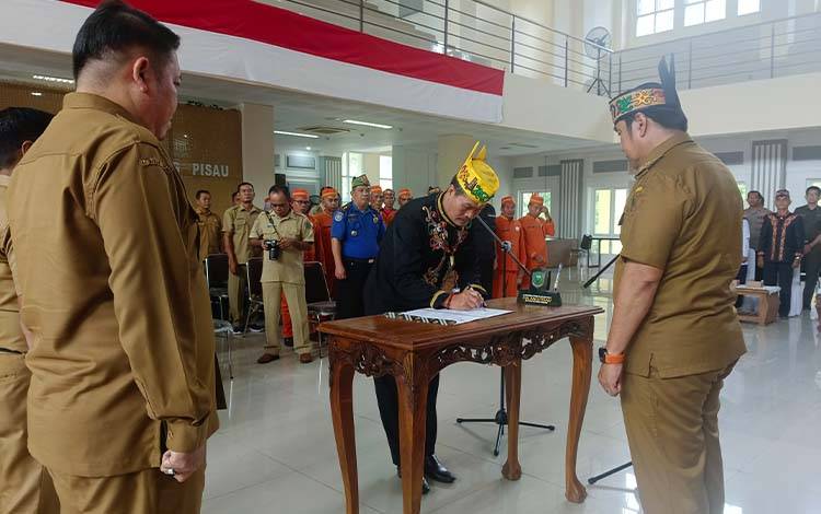 Damang Kahayan Hilir Dukung Program Pemkab Pulpis di Bidang Adat dan Budaya
