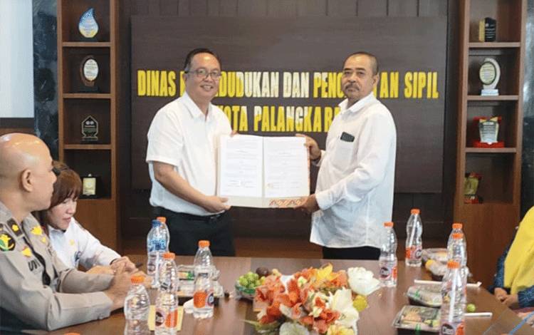 Disdukcapil Palangka Raya Jalin Kerja Sama dengan RA dan Rumah Percepat Pelayanan Adminduk