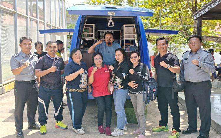 Dorong Literasi di Balik Jeruji, Mobil Pustaka Sambangi Rutan Tamiang Layang