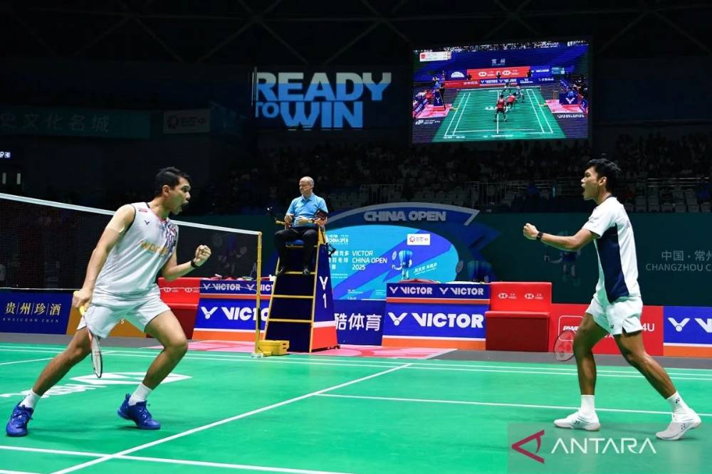 Fajar/Fikri Joget "Aura Farming" Rayakan Gelar China Open 2025