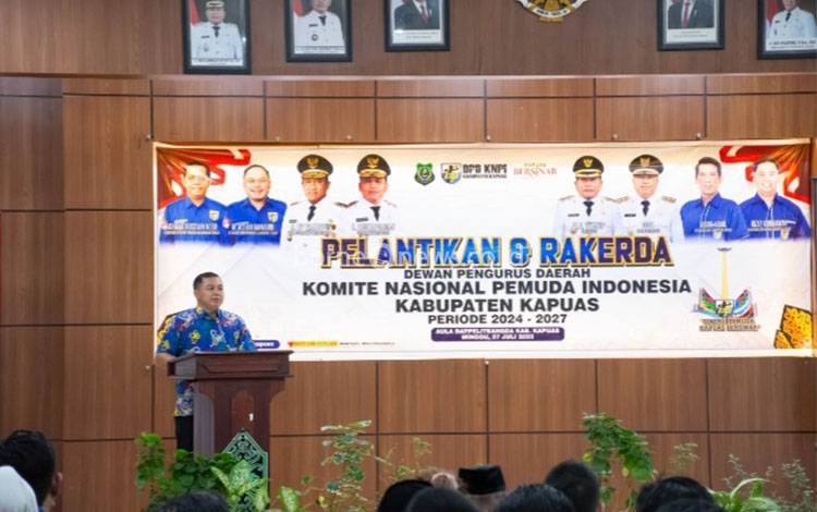Hadiri Pelantikan Pengurus KNPI Kapuas, ini Kata Wabup Dodo