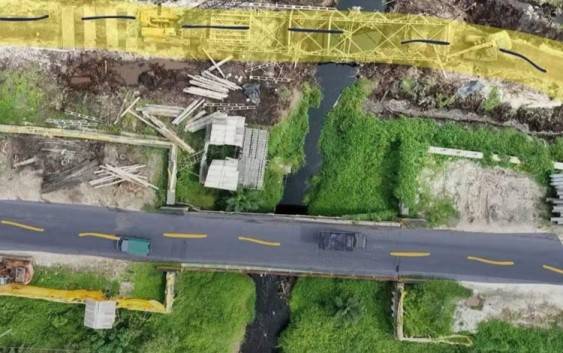 Lalu Lintas Jembatan Lenggana Dialihkan ke Jalur Alternatif dan Angkutan Diminta Perhatikan Tonase