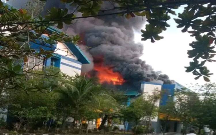 Kebakaran Gedung Rektorat Dikaitkan dengan Proses Verifikasi Guru Besar, ULM Tegaskan itu Tidak Benar