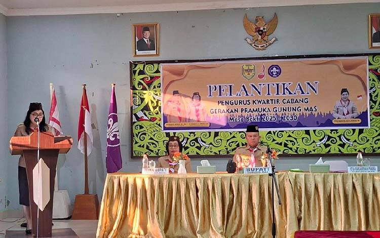 Ketua Kwarcab Gunung Mas Siap Memajukan Gerakan Pramuka