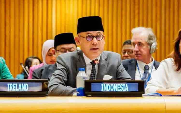 RI Laporkan Rekomendasi Atas Isu Keamanan Solusi Dua Negara di PBB