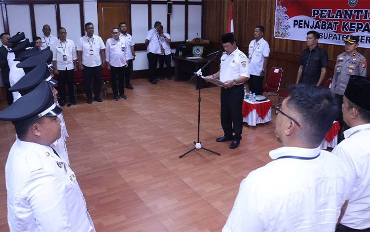Lantik 10 Pj Kades, Bupati Seruyan Tekankan ini