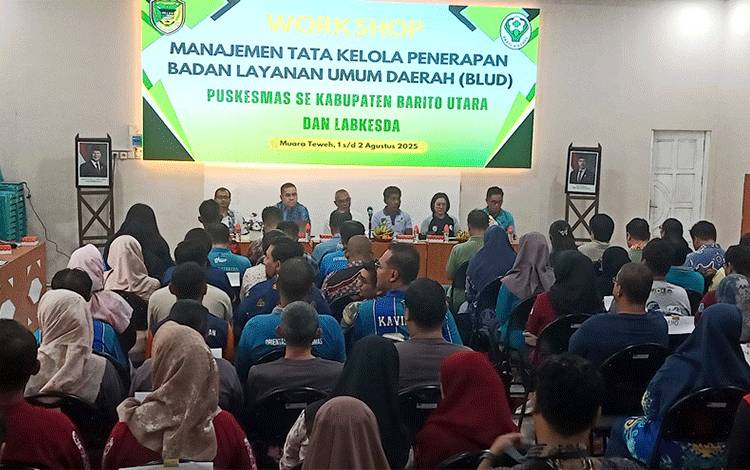 Dinas Kesehatan Workshop Tata Kelola BLUD Puskesmas se-Barito Utara