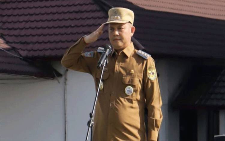 Bupati Gunung Mas, Kalteng Jaya Samaya Monong di Kuala Kurun, Sabtu (2/8/2025) ANTARA/Chandra