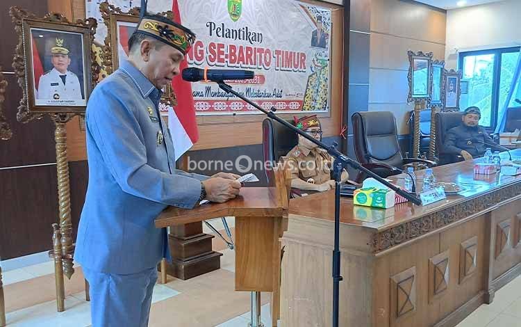 Bupati Barito Timur Janji Naikkan Insentif Damang dan Mantir Adat pada 2026
