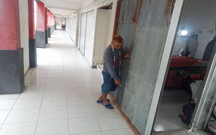 Kios Pasar Eks Mentaya Nyaris Dibobol Maling