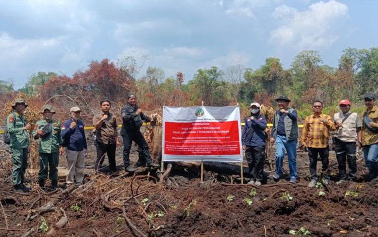 Kemenhut Segel 3 Perusahaan dengan Areal Gambut Terbakar