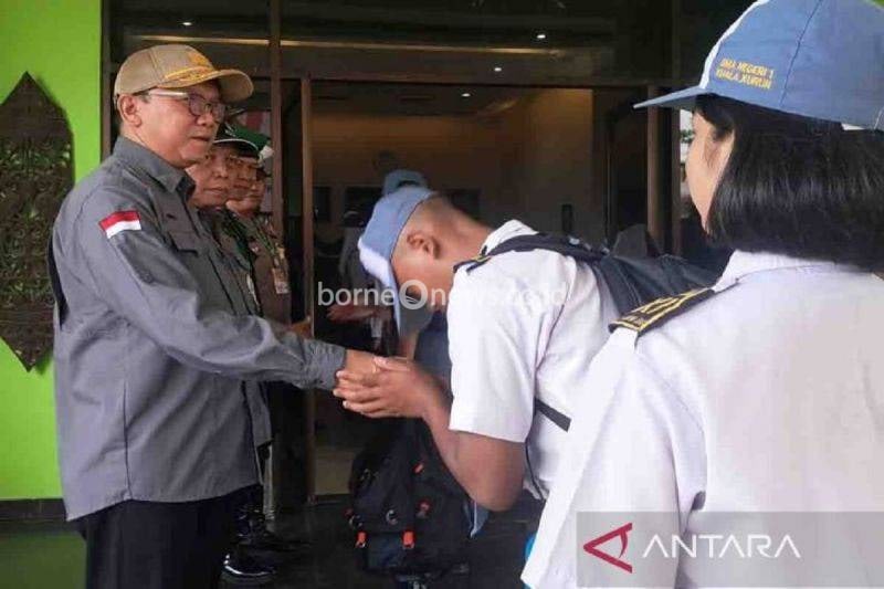55 Calon Paskibraka Gunung Mas Jalani Pusdiklat Sistem Desa Bahagia