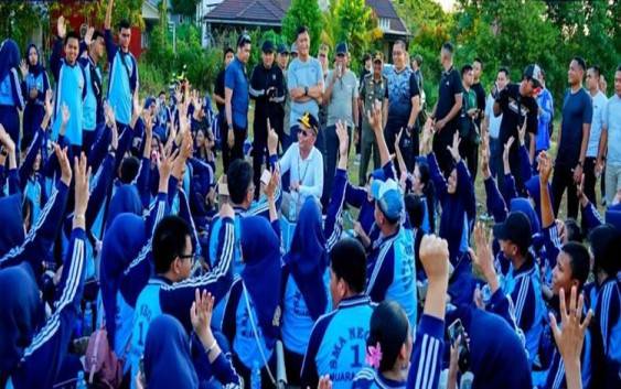 Gubernur Kalteng Jogging Bareng Forkopimda dan Warga Muara Teweh