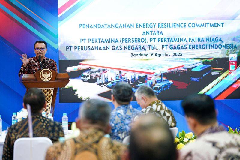 Kegiatan penandatanganan Energy Resilience Commitment 2025 di Bandung, Jabar, Rabu (6/8/2025). ANTARA/HO-PT Pertamina Patra Niaga