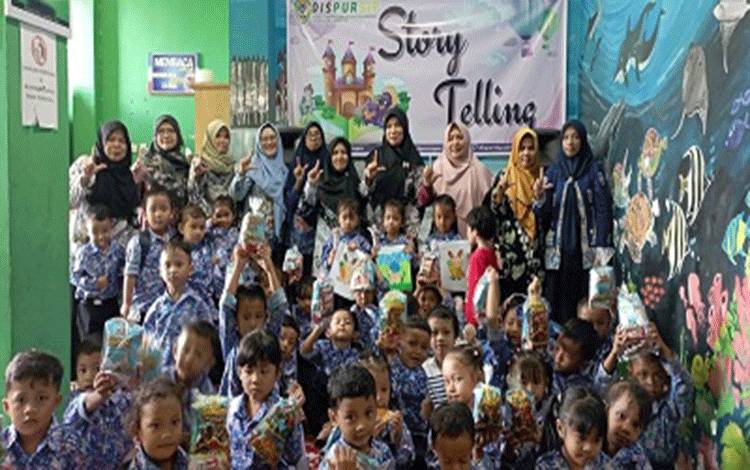DISPURSIP Seruyan Gelar Kegiatan Literasi Seru Bersama Anak TK