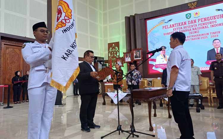 Ketua dan Pengurus KONI Kotim Masa Bakti 2025-2029 Dilantik
