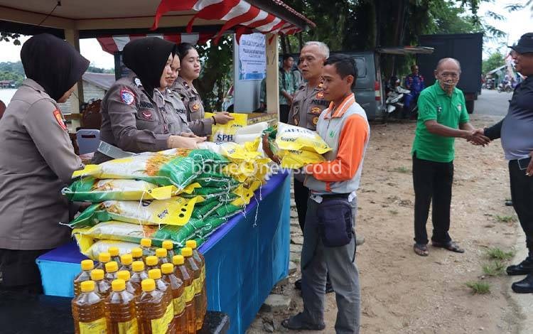 Jaga Ketersediaan dan Keterjangkauan Pangan, Polres Barito Utara Gelar Gerakan Pangan Murah