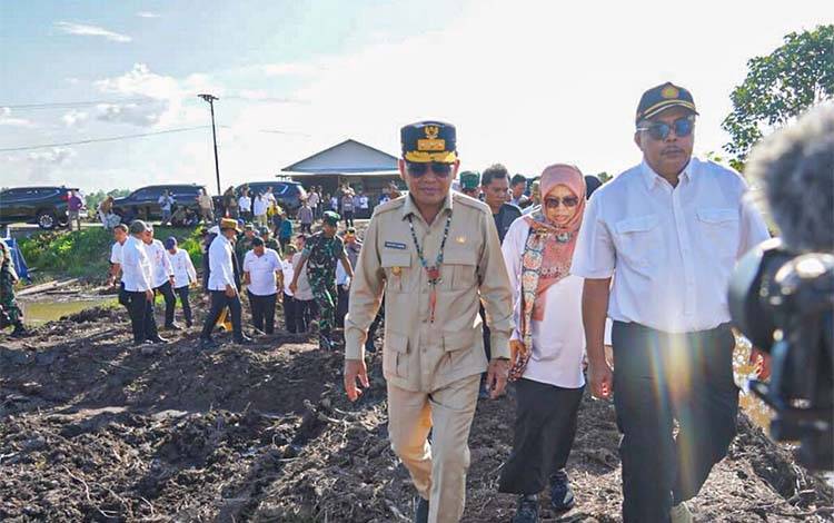 Kementerian Pertanian Kawal Percepatan Proyek Cetak Sawah di Kalteng