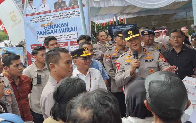 Kapolda Kalteng Minta Jajaran Optimal Salurkan Bantuan Pangan Murah