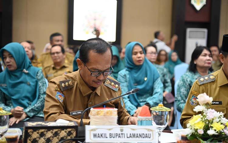 Pemkab Lamandau Komitmen Atasi Stunting, Wabup Abdul Hamid Ikuti Rakor di Palangka Raya