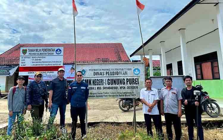 Kantor Pertanahan Barito Utara Lakukan Pemeriksaan Lapang untuk Pembangunan SMKN 1 Gunung Purei