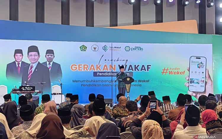 Kemenag Luncurkan Gerakan Wakaf Pendidikan Islam Dorong Kemandirian