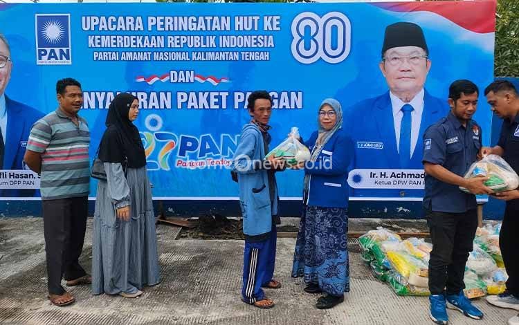 PAN Kalteng Bagikan 2.700 Paket Sembako untuk Masyarakat dalam Rangka HUT ke-80 RI