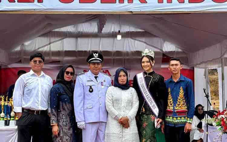 Pemdes Sabuh Meriahkan HUT ke-80 RI, Hadirkan Putri Indonesia Kalteng 2025