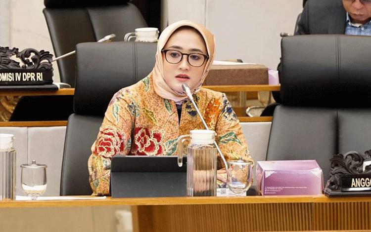Anggota Komisi IV DPR RI Rina Sa'adah di kompleks parlemen, Jakarta. (ANTARA/HO-DPR)