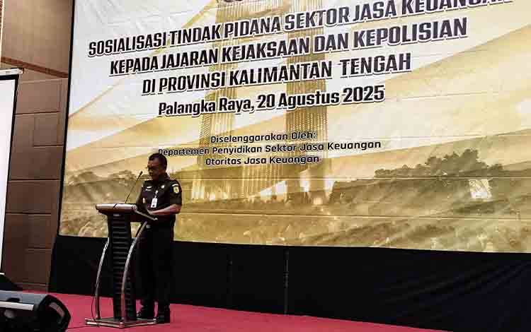 Kejati Kalteng: Penguatan Fungsi OJK Perlu Disosialisasikan ke Aparat Penegak Hukum