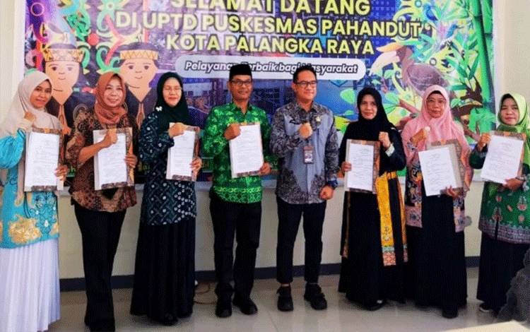 Puskesmas Pahandut Jalin Kerja Sama dengan Sekolah Melalui Penandatanganan MOU