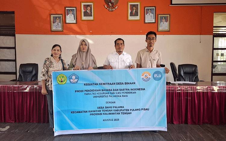 Prodi PBSI UPR Perkuat Literasi Dasar Melalui Kemitraan Strategis di Kecamatan Kahayan Tengah