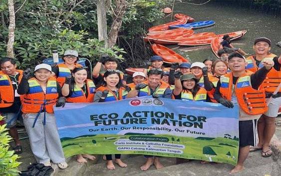 Kolaborasi Carlo Institute dan GAPKI Kalteng Gaungkan Aksi Lingkungan di Bali