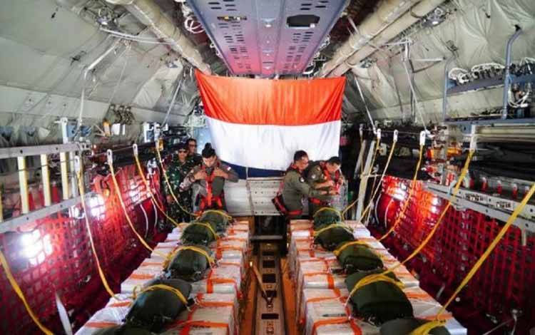 TNI Telah Salurkan Bantuan Logistik Seberat 91,4 Ton untuk Warga Gaza