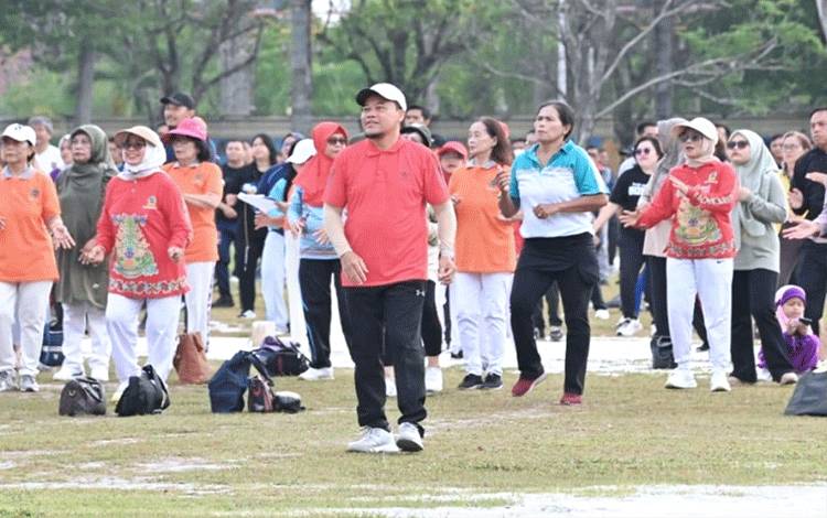 Biro Adpim Dorong Senam Pagi Jadi Budaya ASN Kalteng