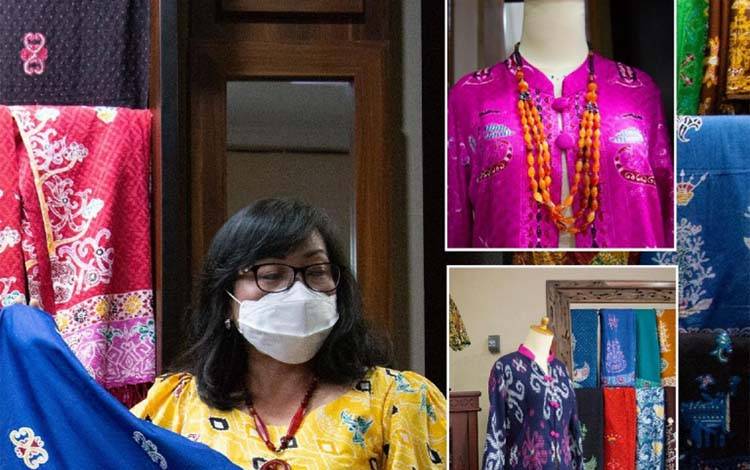 Benang Bintik, Selembar Kain Penuh Makna dari Bumi Dayak