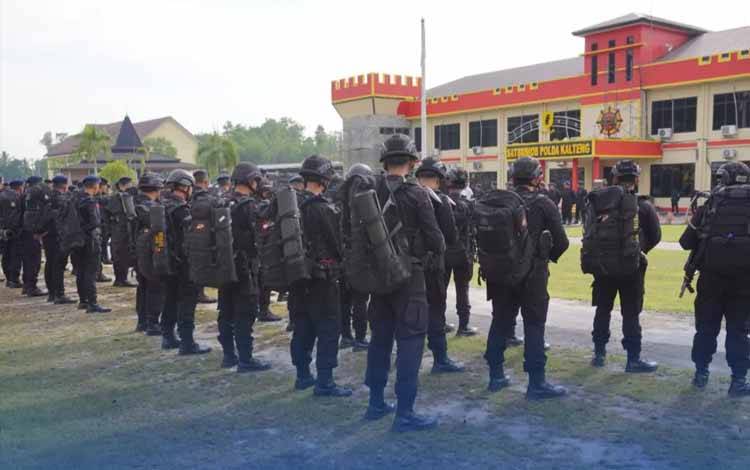 Polda Kalteng Kirim Satu Kompi Brimob ke Jakarta untuk Amankan Unjuk Rasa