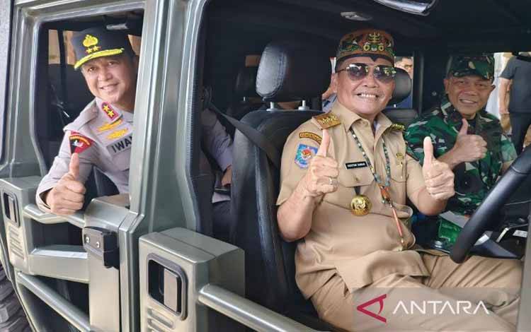 Gubernur Kalteng Pimpin Patroli Bersama Jaga Kamtibmas Tetap Kondusif