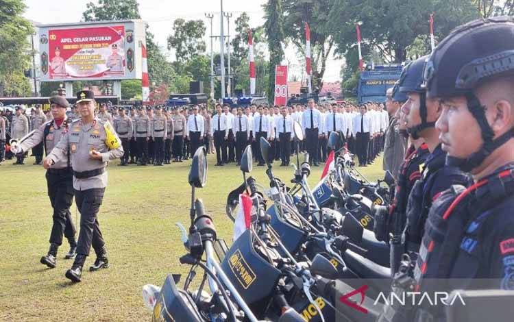 Polda Kalteng Libatkan 260 Personel Jaga Kamtibmas Pascademonstrasi